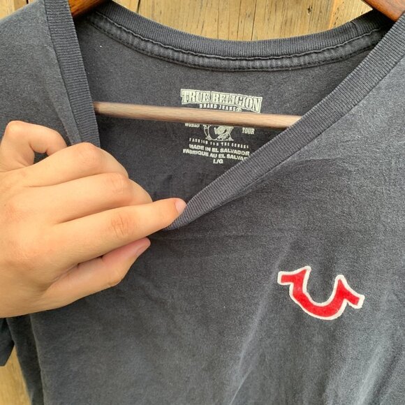 True Religion BIG LOGO T Shirt XL - Picture 2 of 4
